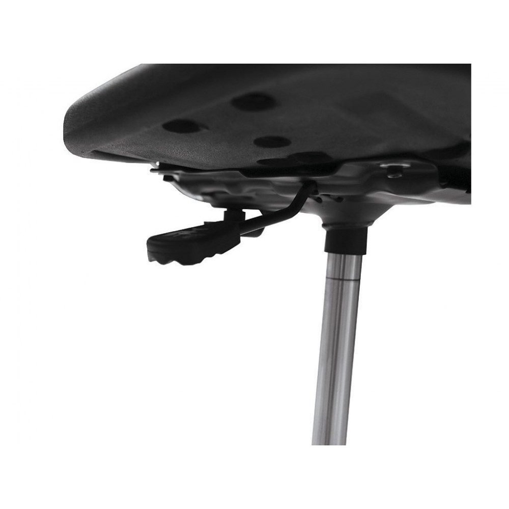 Стул индустриальный с подставкой с подлокотниками