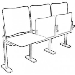 Кресло клубное жесткое