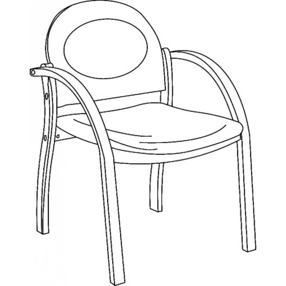 Кресло полумягкое