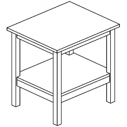 Подставка под сейф (массив) 760х634х750