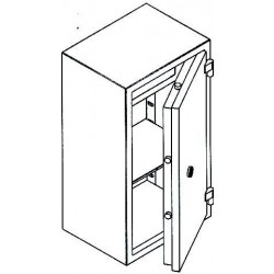 Сейф большой огнестойкий 440х430х900 (приказ 333)