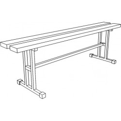 Скамья хозяйственная 1450х360х450