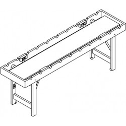 Стол для чистки оружия 2550х620х900
