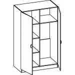 Шкаф комбинированный (2-х) двухстворчатый