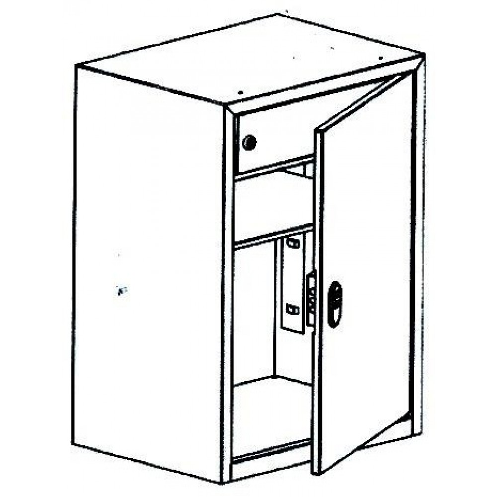 Шкаф металлический малый 430х380х628 (приказ 333)