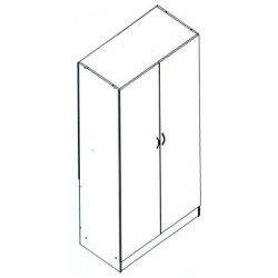 Шкаф платяной (2-х) двухстворчатый без полок (гардеробный)