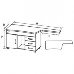 Тумба "бостон" DP-201 2000x589x791x740-750 Тумба "бостон" DP-201 2000x589x791x740-750