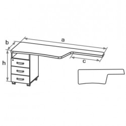 Тумба "бостон" DP-203 2000x589x791x740-750 Тумба "бостон" DP-203 2000x589x791x740-750