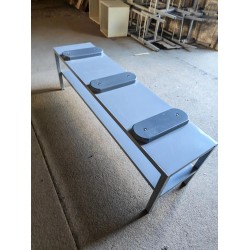 Подставка для чистки обуви металлическая 1200х300х349