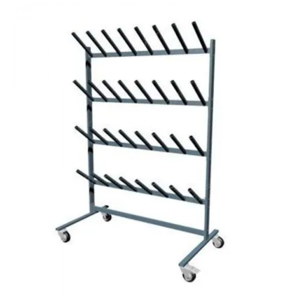 Вешалка (стеллаж) для просушки обуви (сушилка для сапог, коньков, валенок, спортивной обуви) пристенная на 16 пар 1200х450х1650