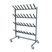 Вешалка (стеллаж) для просушки обуви (сушилка для сапог, коньков, валенок, спортивной обуви) пристенная на 16 пар 1200х450х1650