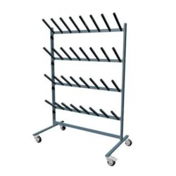 Вешалка (стеллаж) для просушки обуви (сушилка для сапог, коньков, валенок, спортивной обуви) пристенная на 16 пар 1200х450х1650