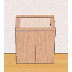 Витрина музейная низкая 1000х400х1100