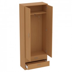 Шкаф для одежды ШО-37 цвет Бук Бавария 77/37/200 см