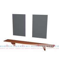 Полка для бритья с 2-мя (двумя) зеркалами