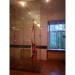 Шкаф стеклянный для хранения Боевого знамени (высота 3,2м.) одинарный
