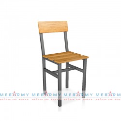 Стул армейский жесткий на металлическом каркасе сварной 385х350х805