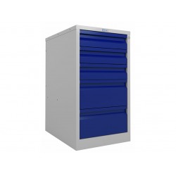 Тумба металлическая инструментальная пять (5) ящиков 460х640х840