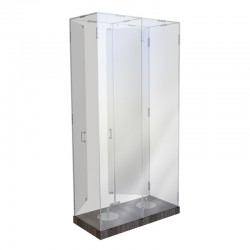 Шкаф стеклянный для хранения Боевого знамени (высота 3,2м.) двойной Шкаф стеклянный для хранения Боевого знамени (высота 3,2м.) двойной