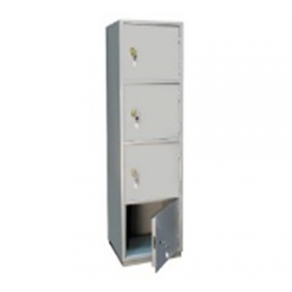 Шкаф 4-х (четырех) ячеечный металлический сварной 600х500х1500 с опечатывающим устройством (приказ 333)