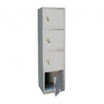 Шкаф 4-х (четырех) ячеечный металлический сварной 600х500х1500 с опечатывающим устройством (приказ 333)